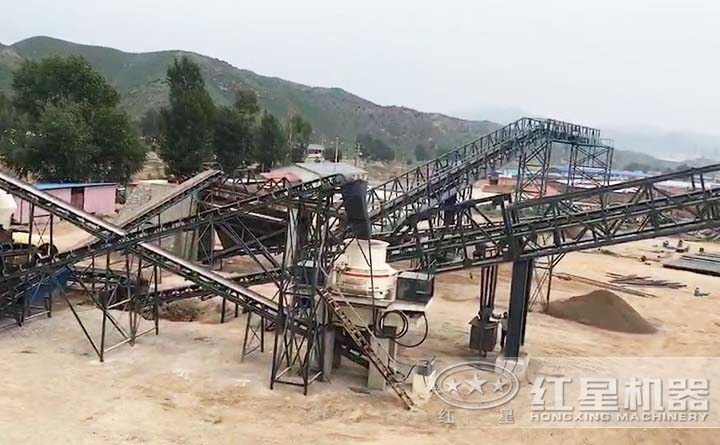 壹号娱乐官网制砂机客户现场